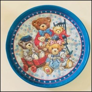 BOGO💞 Vintage teddy bear tin tray
